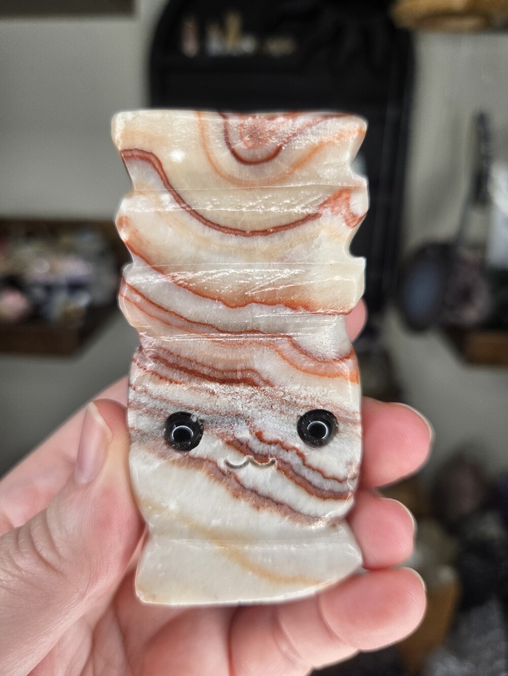 Pork Stone "Bacon" Totem Crystal Hedgie Buddy